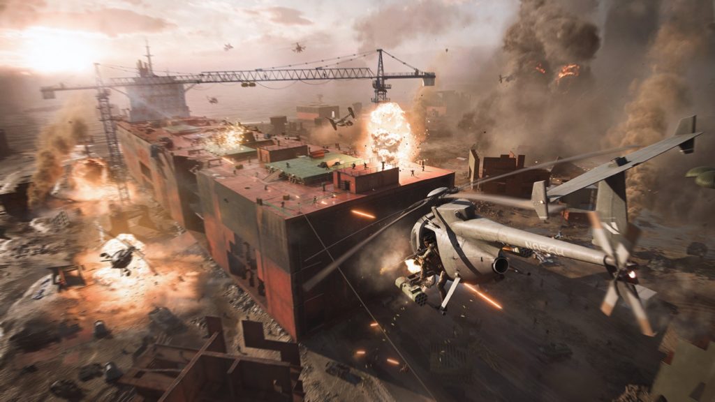 Wybuch helikoptera Battlefield 2042